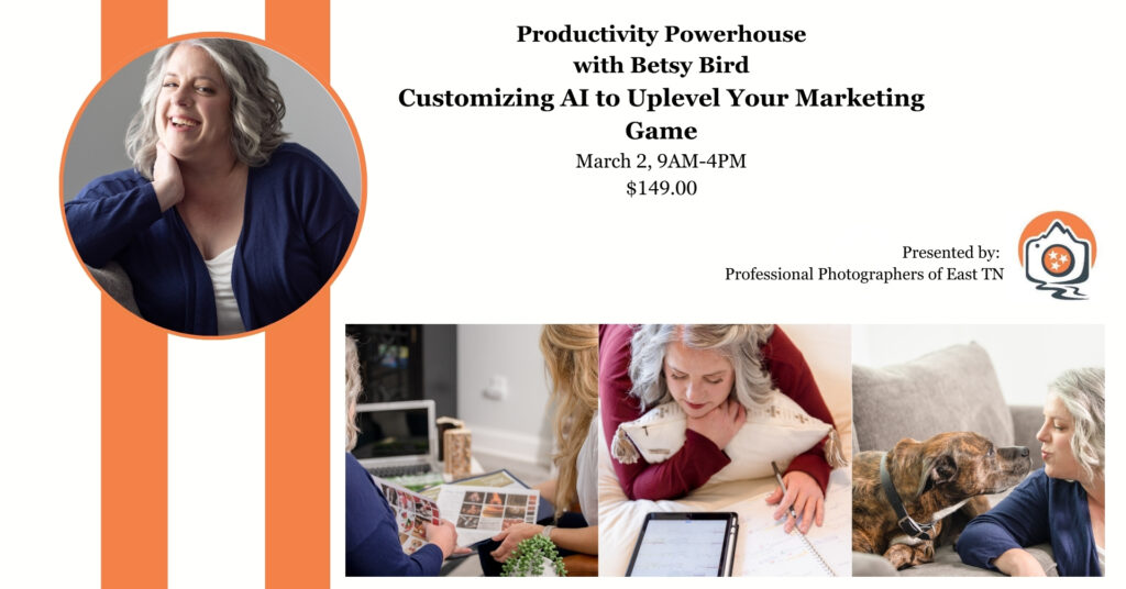 Productivity Powerhouse: Customizing AI to Uplevel Your Marketing Game with Betsy Bird